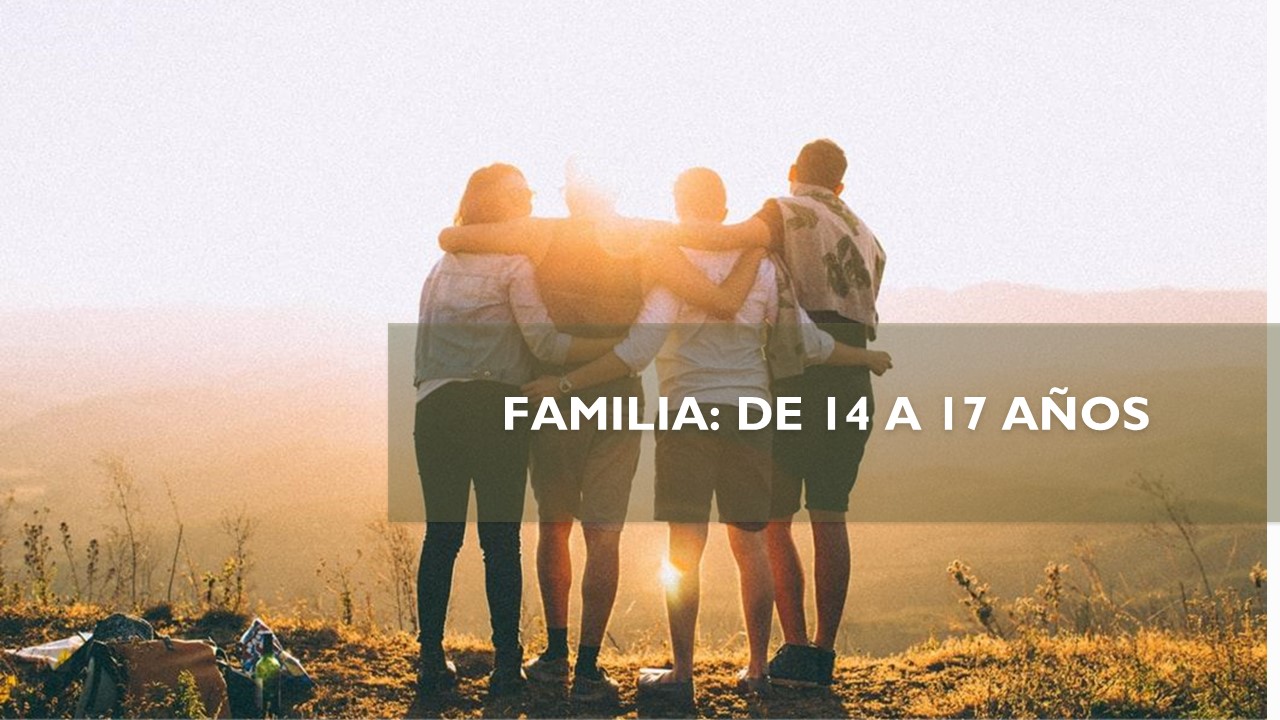 FAMILIA: DE 14 A 17 AÑOS